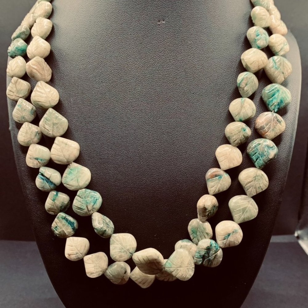 Picasso Stone 2 Strand Necklace Vintage
